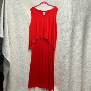 Chicos size 3 summer dress red